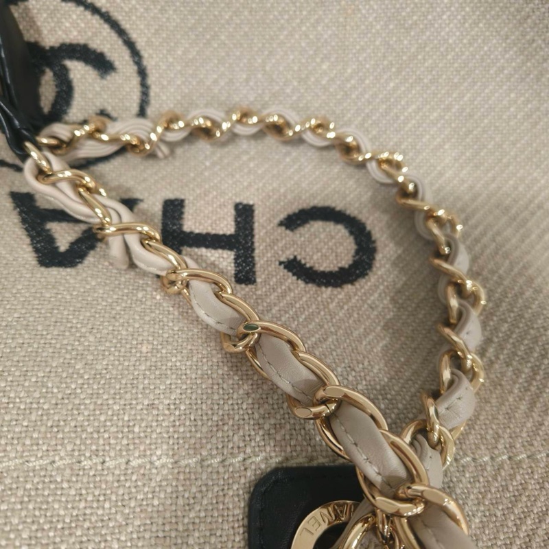 閒置全配❤️晶片款❤️ #香奈兒 #沙灘包 #熊貓 #托特包-19