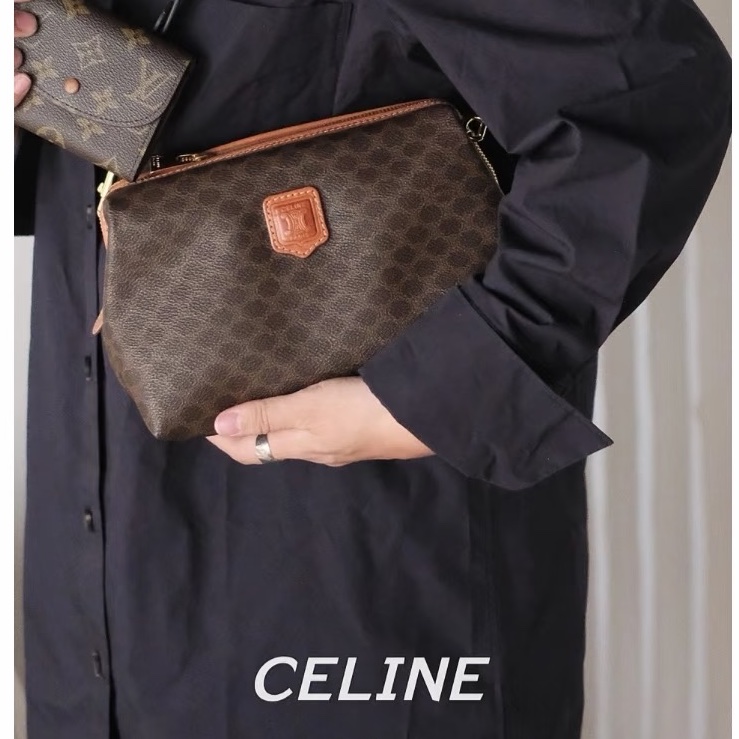 Celine • 經典老花凱旋門雲朵包 中號-0