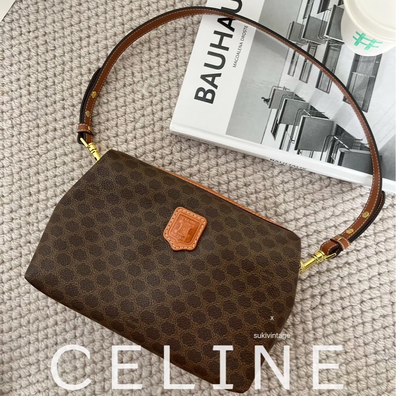 Celine • 經典老花凱旋門雲朵包 中號-1