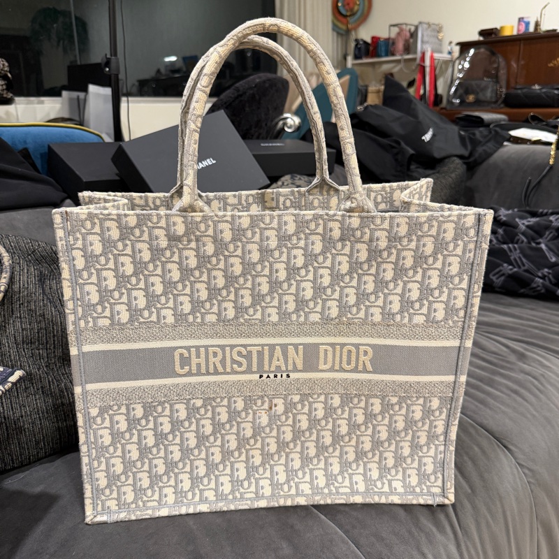 🈶購證❤️ #dior #托特 #booktote #老花 #灰色-2