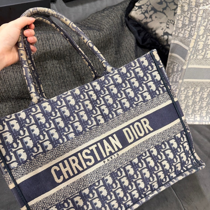 dior #托特 #booktote #老花 #藍色中號-3