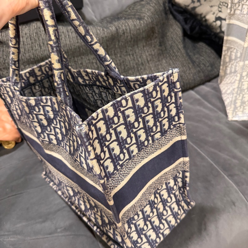 dior #托特 #booktote #老花 #藍色中號-4