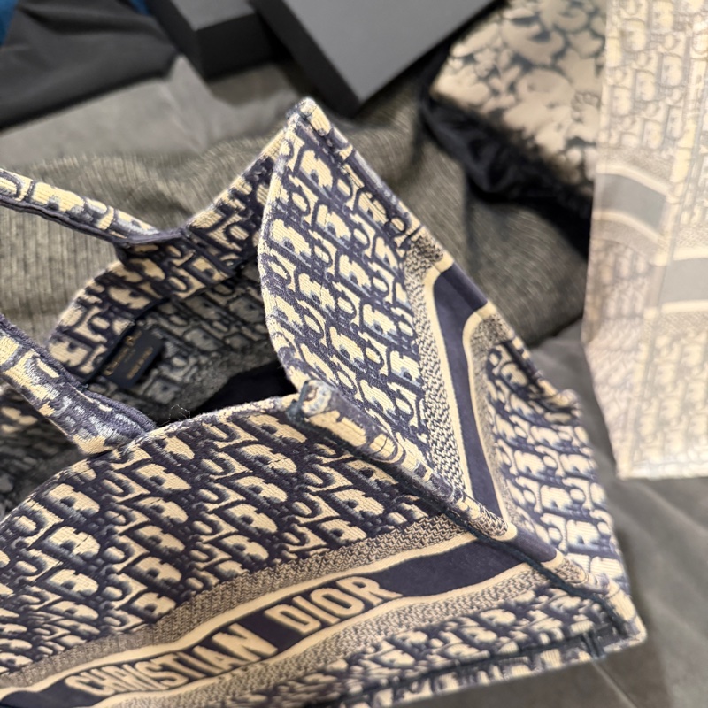 dior #托特 #booktote #老花 #藍色中號-5