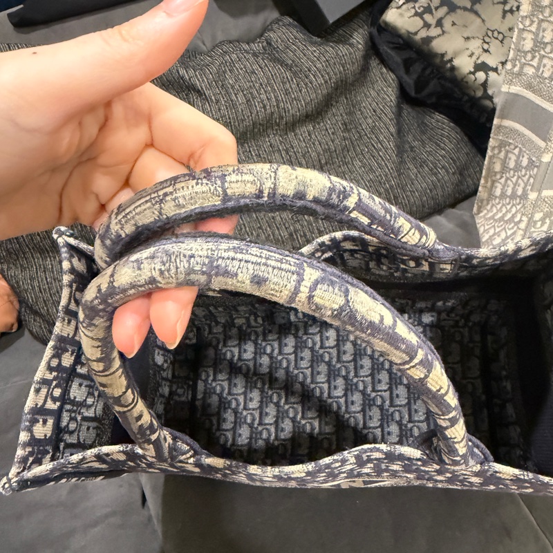 dior #托特 #booktote #老花 #藍色中號-6