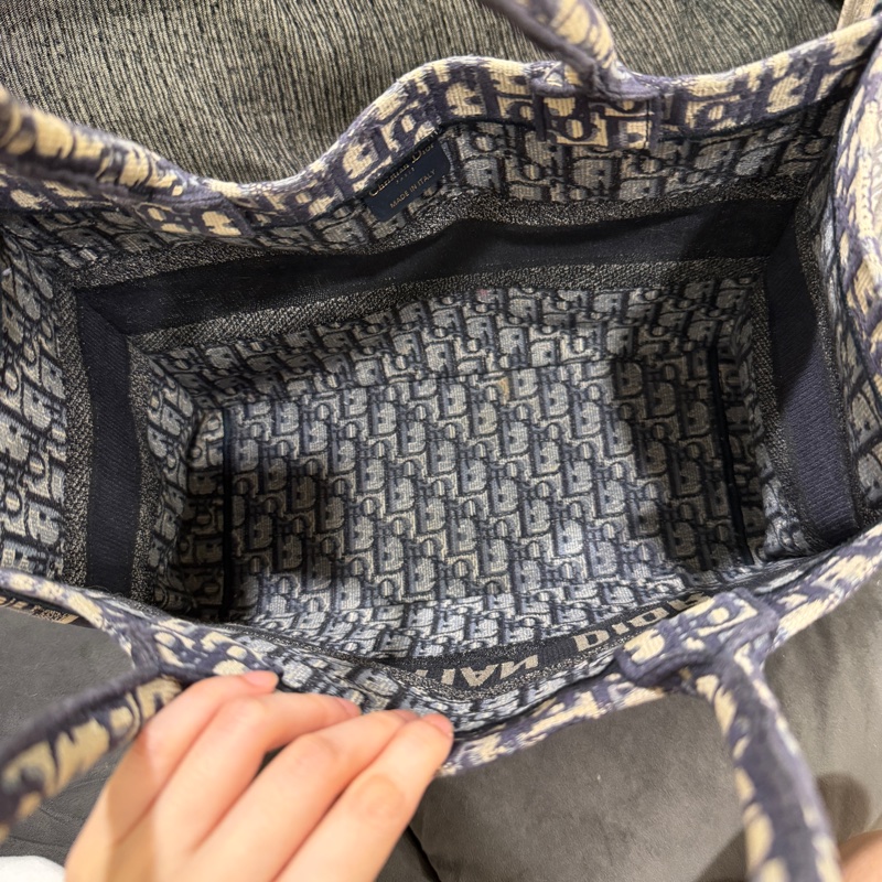 dior #托特 #booktote #老花 #藍色中號-9