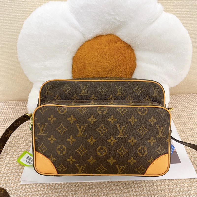 Louis Vuitton •經典老花雙層相機包 專櫃復刻同款-1