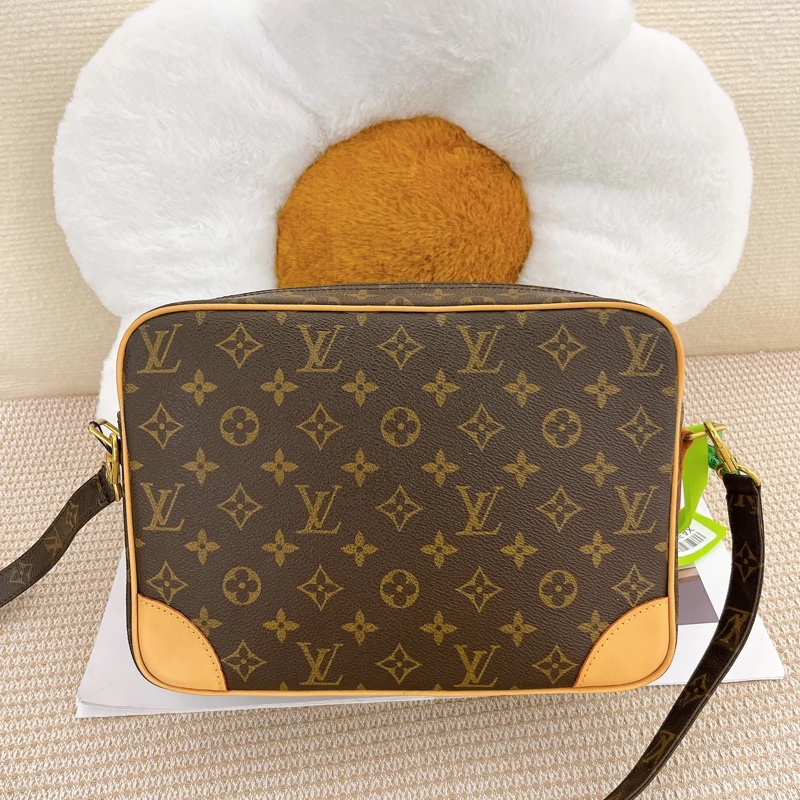 Louis Vuitton •經典老花雙層相機包 專櫃復刻同款-2