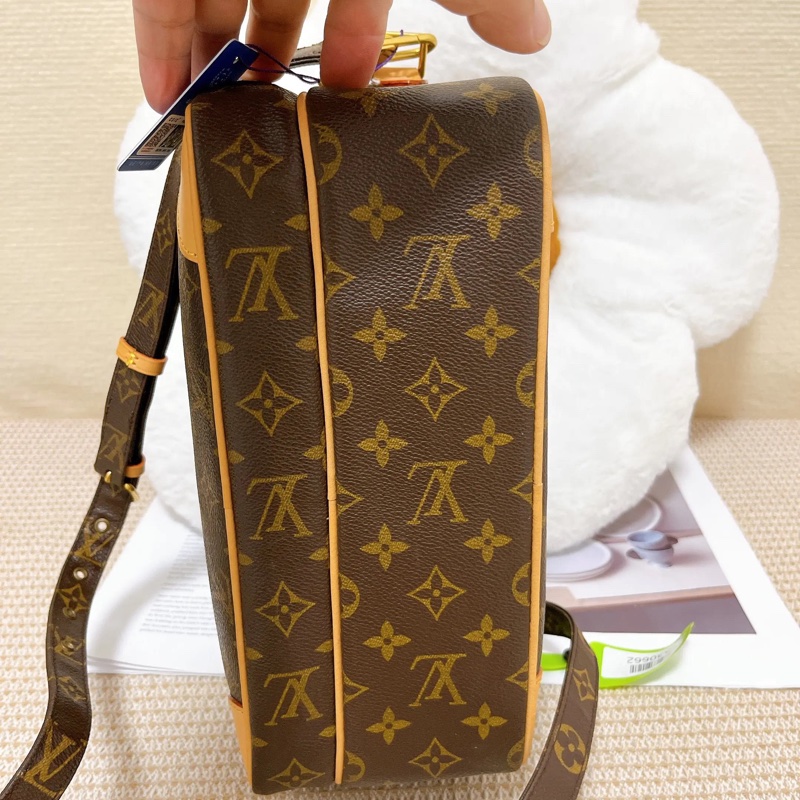 Louis Vuitton •經典老花雙層相機包 專櫃復刻同款-3