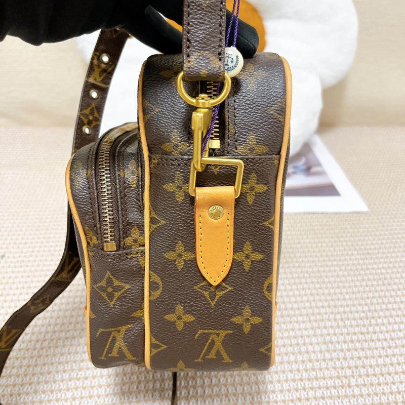 Louis Vuitton •經典老花雙層相機包 專櫃復刻同款-5