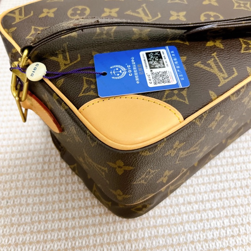 Louis Vuitton •經典老花雙層相機包 專櫃復刻同款-8