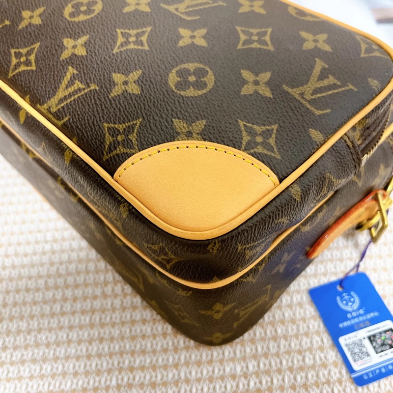 Louis Vuitton •經典老花雙層相機包 專櫃復刻同款-9