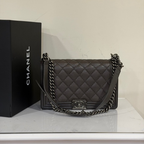 閒置全配❤️ 香奈兒 #灰銀 #leboy #中大號 #28公分