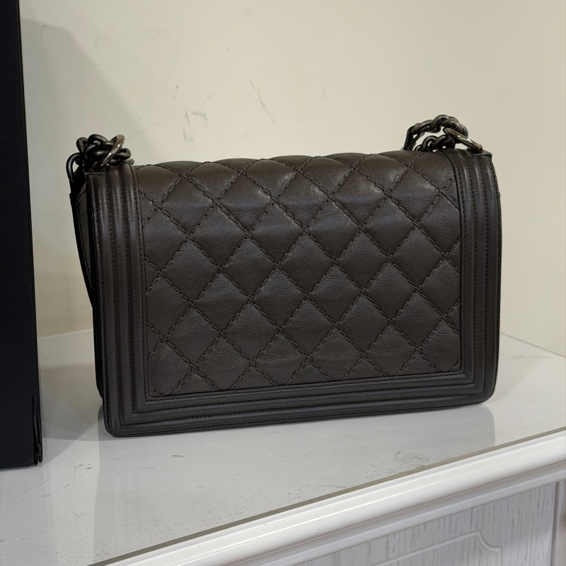 閒置全配❤️ 香奈兒 #灰銀 #leboy #中大號 #28公分-3