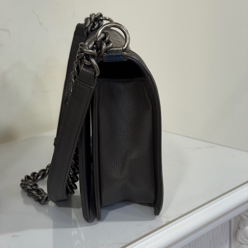 閒置全配❤️ 香奈兒 #灰銀 #leboy #中大號 #28公分-4