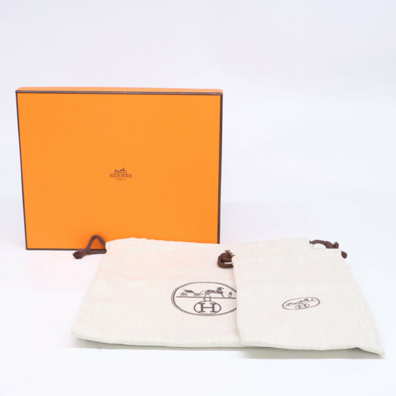 愛馬仕 Constance 纖薄錢包/腰包/腰包，灰褐色，金色五金，成色極佳，B 印記，Epsom 小牛皮，女士款。-11