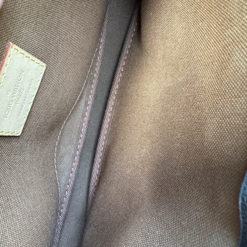 Louis Vuitton •經典老花五合一麻將包 綠肩帶 有購證✔️-9