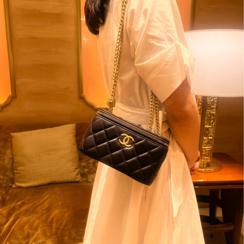 全新全配❤️晶片❤️ 香奈兒 #可可棕 #金柱調節 #長盒子 #22k巧克力色-2