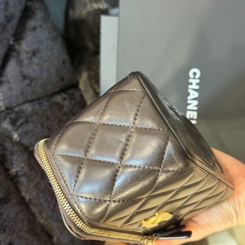 全新全配❤️晶片❤️ 香奈兒 #可可棕 #金柱調節 #長盒子 #22k巧克力色-9