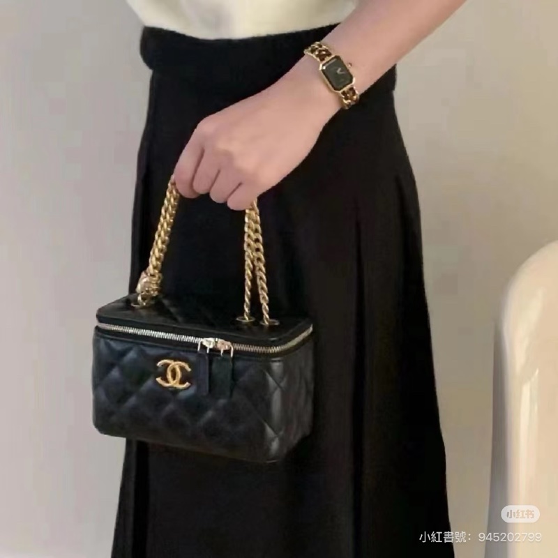 全新全配❤️晶片❤️ 香奈兒 #黑金 #金柱調節 #長盒子 #22k鏡子款-2