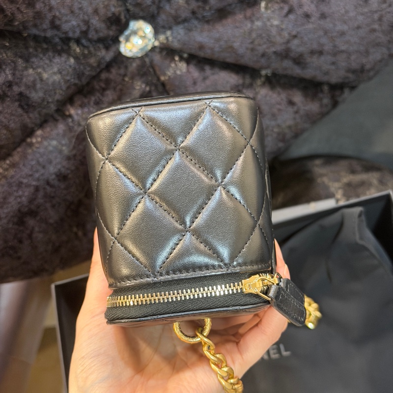 全新全配❤️晶片❤️ 香奈兒 #黑金 #金柱調節 #長盒子 #22k鏡子款-9