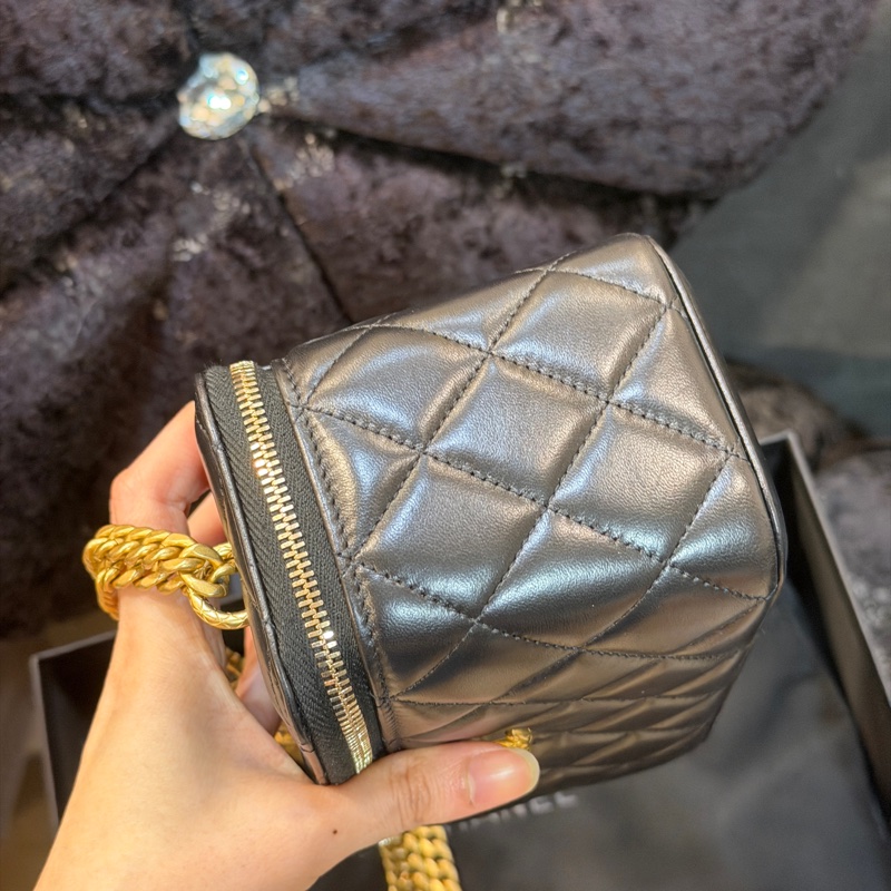 全新全配❤️晶片❤️ 香奈兒 #黑金 #金柱調節 #長盒子 #22k鏡子款-10