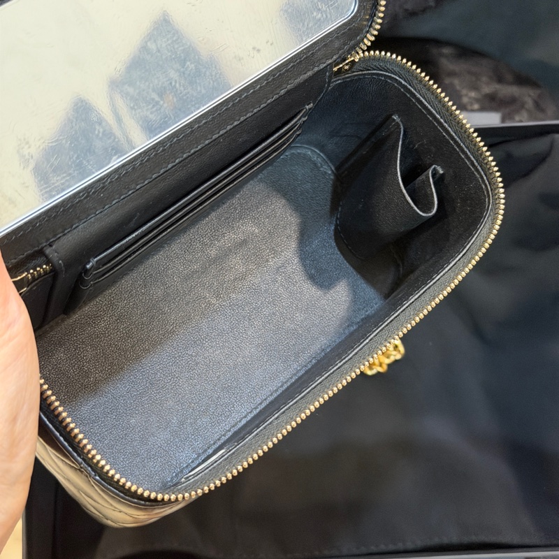 全新全配❤️晶片❤️ 香奈兒 #黑金 #金柱調節 #長盒子 #22k鏡子款-13