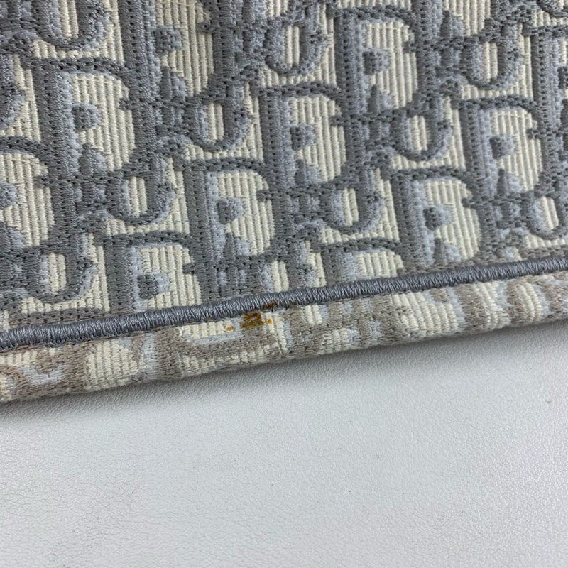Dior • 經典Book Tote 灰色刺繡托特 中號 有購證✔️-29