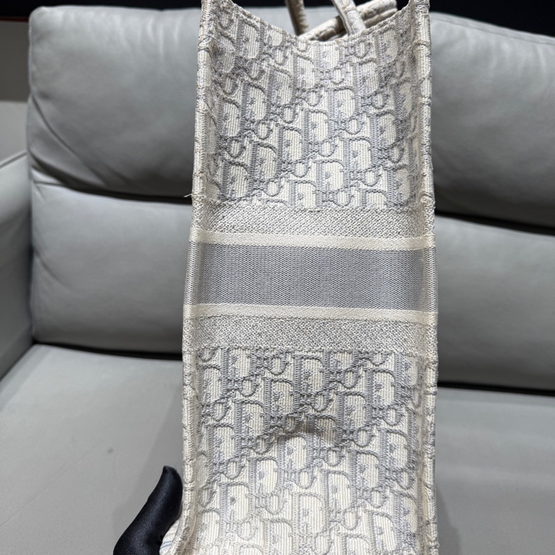 Dior • Book Tote 灰色刺繡托特 大號-5