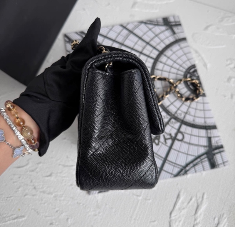 全新全配❤️ 香奈兒 #黑金 #cf17 #荔枝皮 #方胖子-4