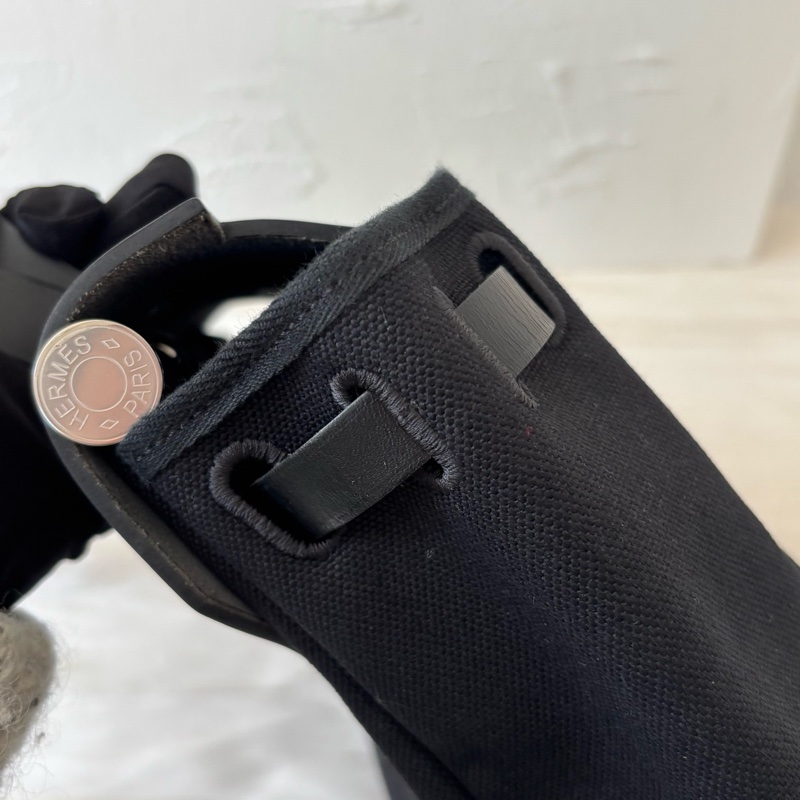 🈶23年購證❤️ 愛馬仕 #herbag31 #黑銀 #zip #帆布-7