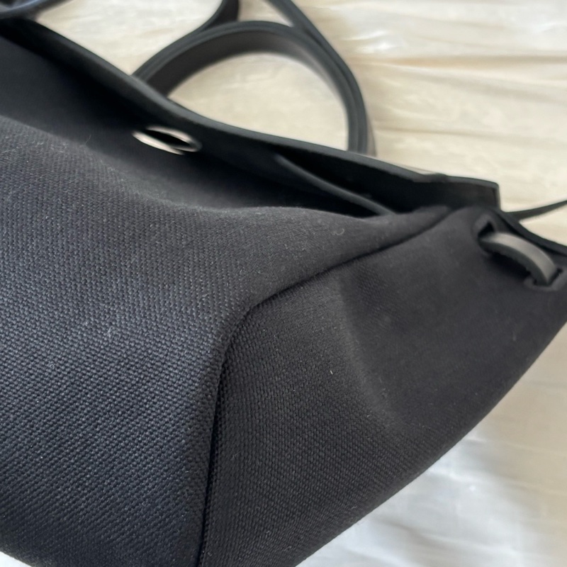 🈶23年購證❤️ 愛馬仕 #herbag31 #黑銀 #zip #帆布-11