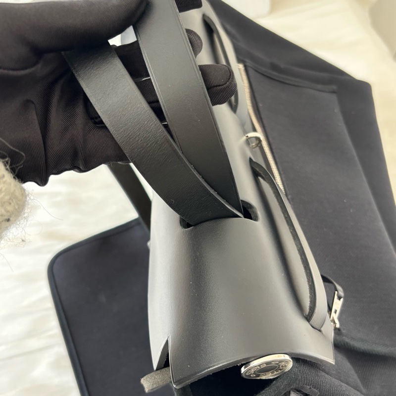 🈶23年購證❤️ 愛馬仕 #herbag31 #黑銀 #zip #帆布-15
