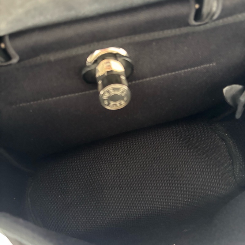 🈶23年購證❤️ 愛馬仕 #herbag31 #黑銀 #zip #帆布-16