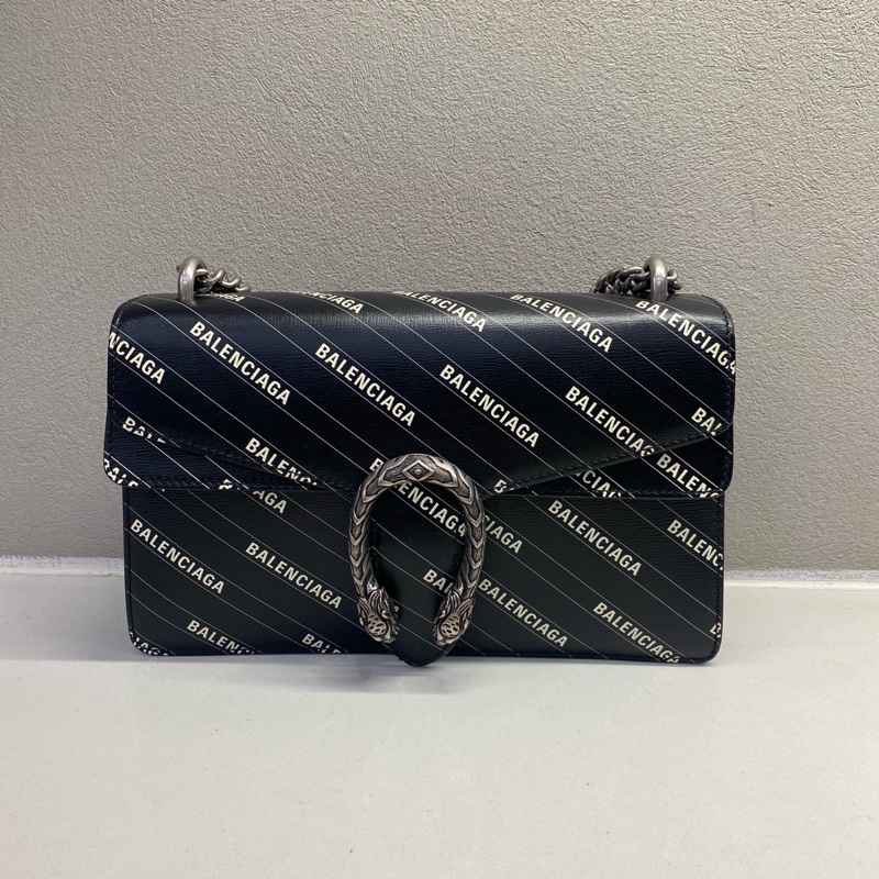 Gucci & Balenciaga • 限量聯名老花酒神包 中號-1