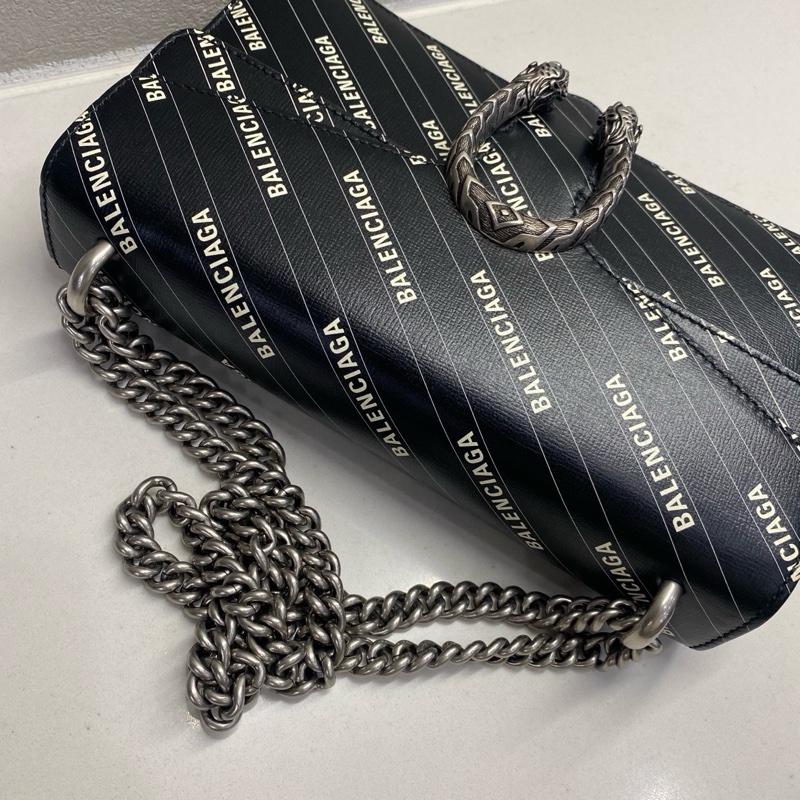 Gucci & Balenciaga • 限量聯名老花酒神包 中號-5