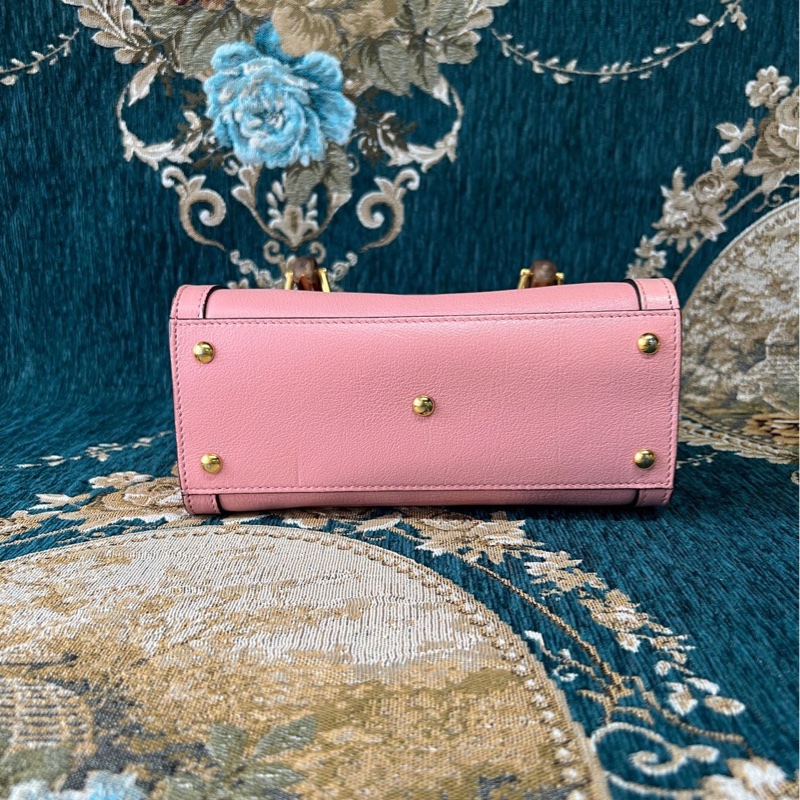 Gucci • Diana 櫻花粉竹節手柄Mini托特包-7