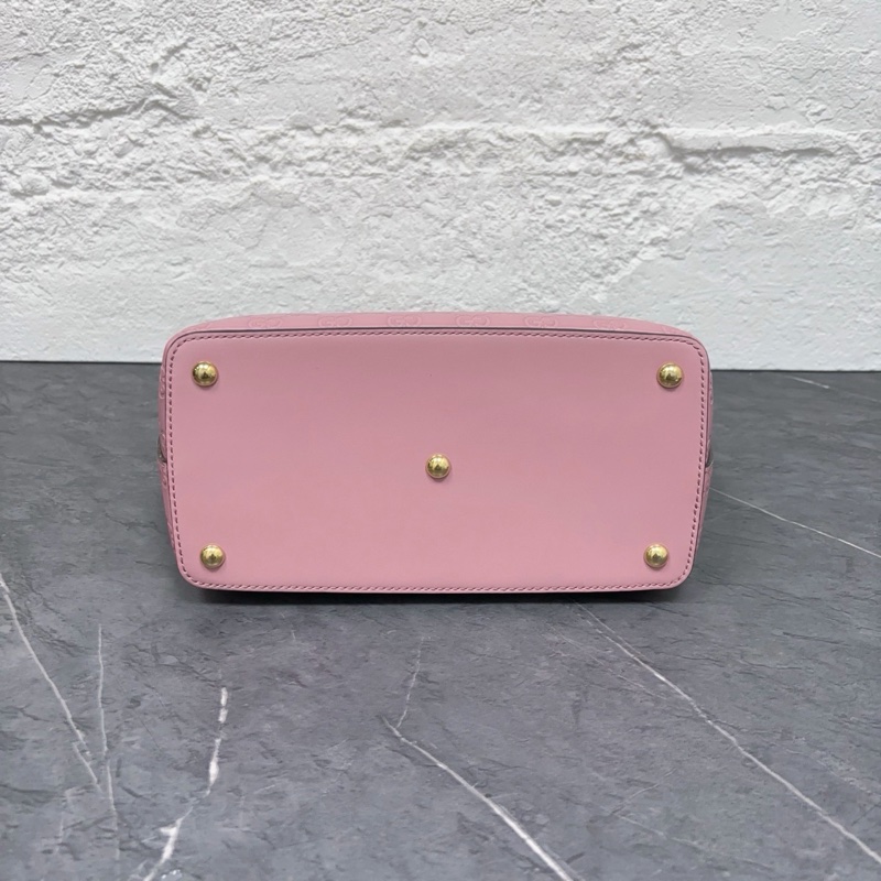 Gucci • 經典全皮壓紋老花 櫻花粉托特包-2