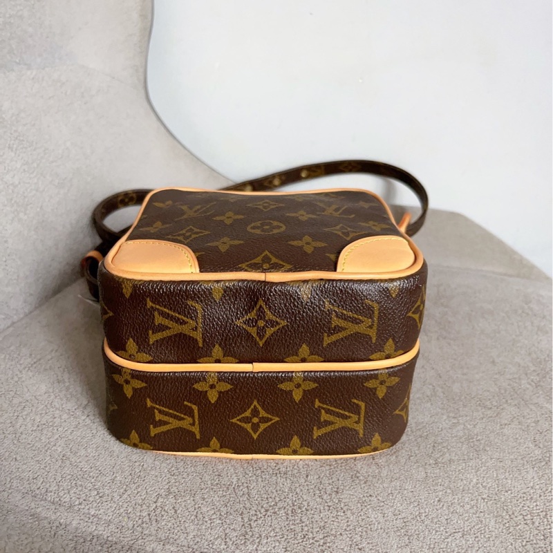 百搭帥包🥸Lv路易威登老花植鞣革雙層相機包單肩斜挎包-13