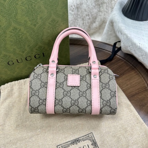 Gucci • 經典老花拼皮 Mini Speedy