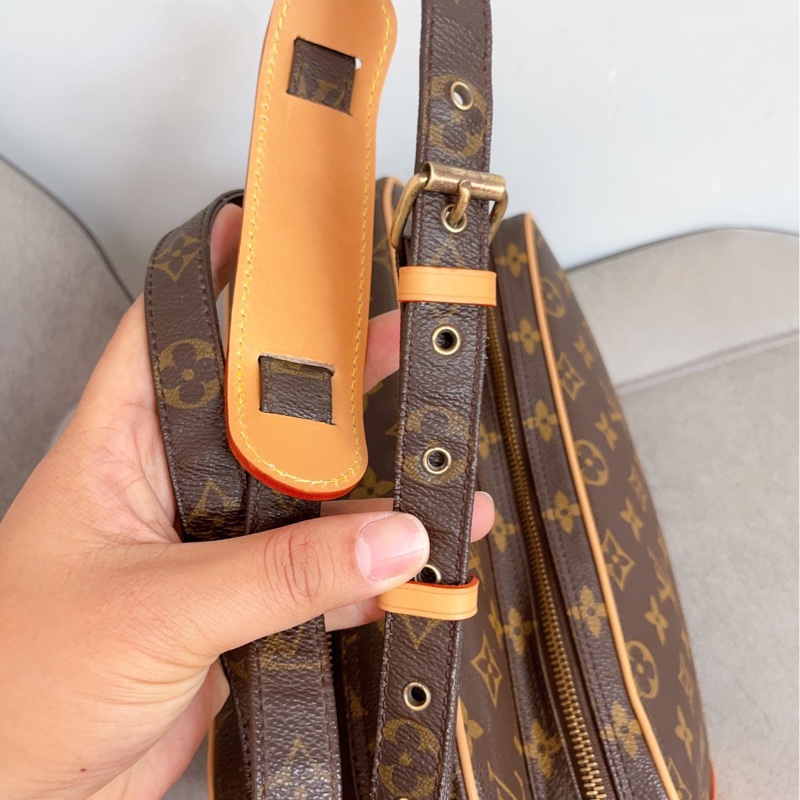 實用百搭99新🆕超低價😍Lv路易威登老花植鞣革橫版相機包單肩斜挎包-9