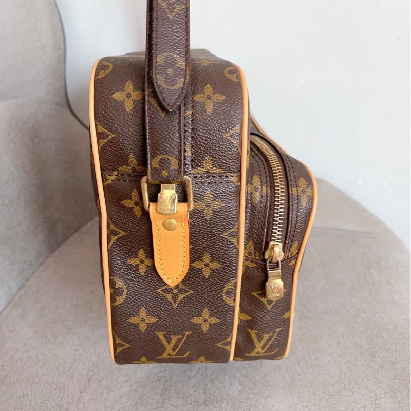 實用百搭99新🆕超低價😍Lv路易威登老花植鞣革橫版相機包單肩斜挎包-10