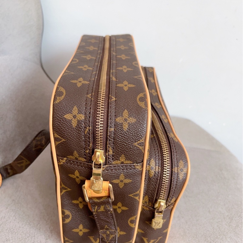 實用百搭99新🆕超低價😍Lv路易威登老花植鞣革橫版相機包單肩斜挎包-11