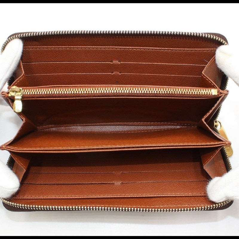 日本二手／LV／拉鏈錢包／零錢袋+8卡+3鈔層-1