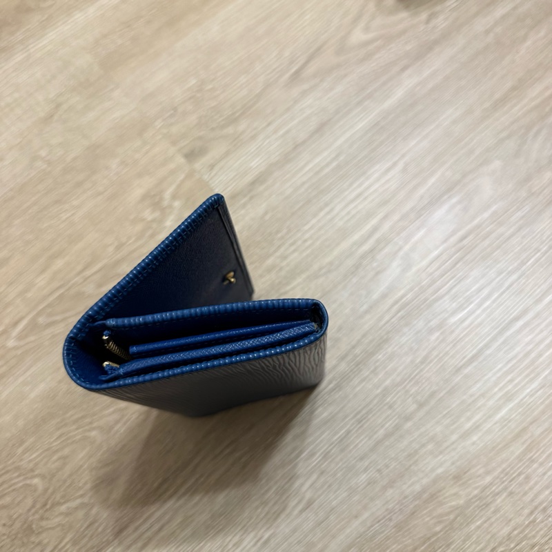 瑞奇二手精品 Louis Vuitton epi 藍水玻紋 中夾-3