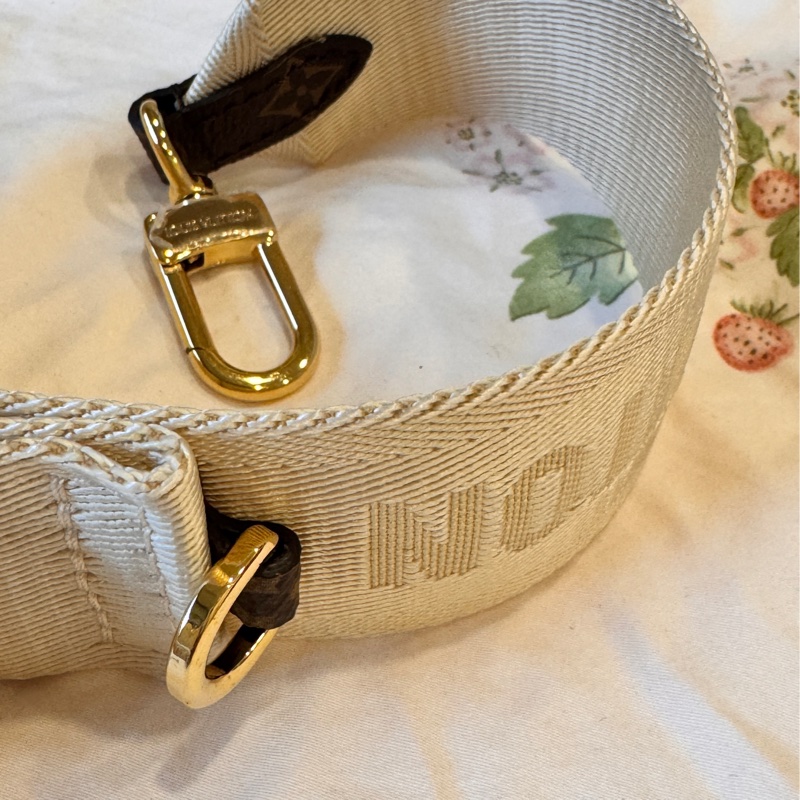 全新LV 可調節布面織紋背帶-5