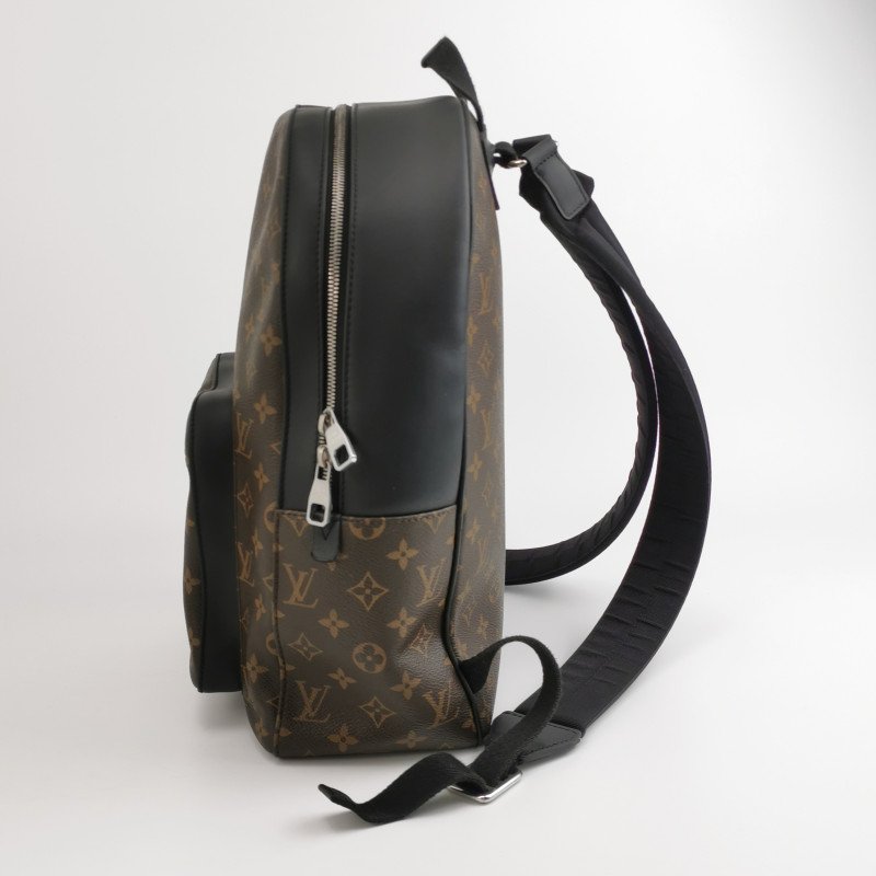 Louis Vuitton (LV) Josh牛皮Monogram印花雙肩包-2