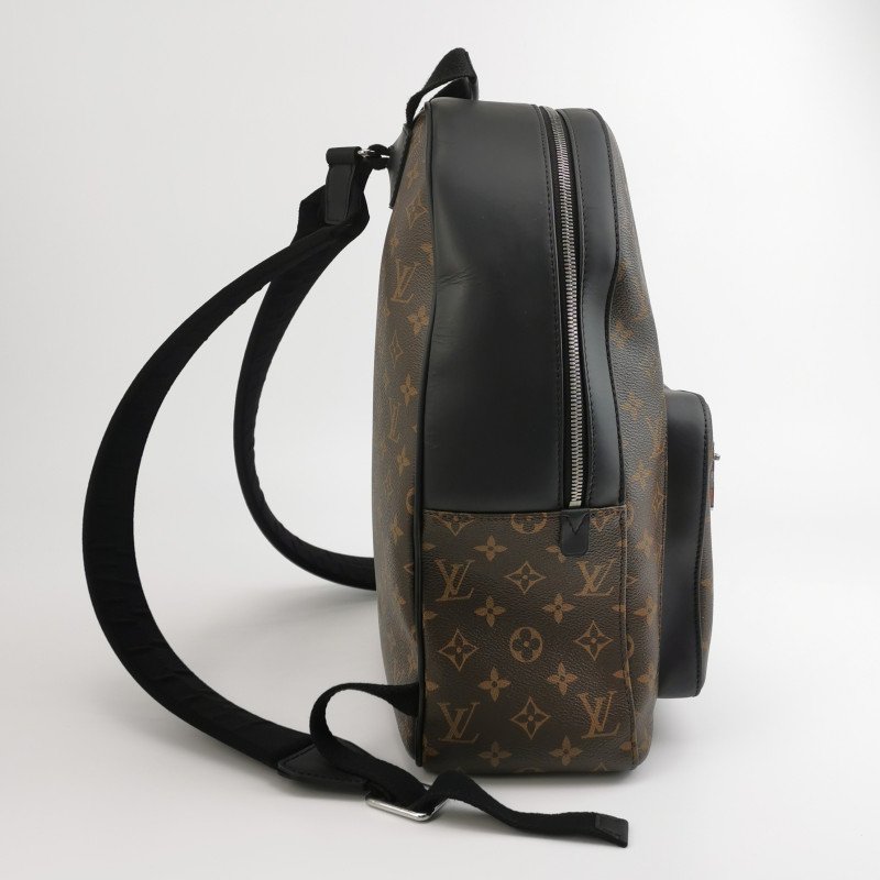 Louis Vuitton (LV) Josh牛皮Monogram印花雙肩包-3