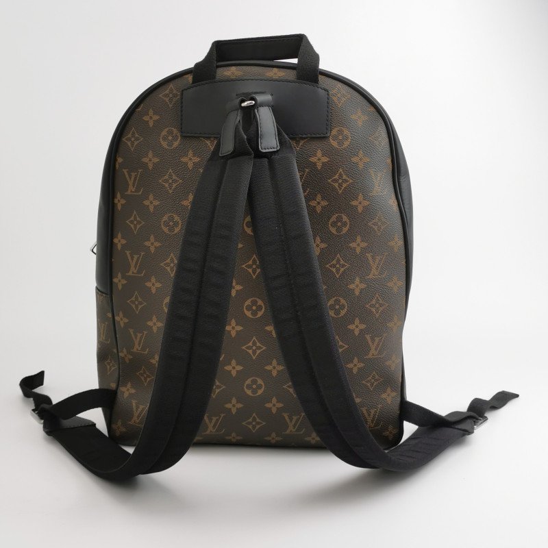 Louis Vuitton (LV) Josh牛皮Monogram印花雙肩包-4