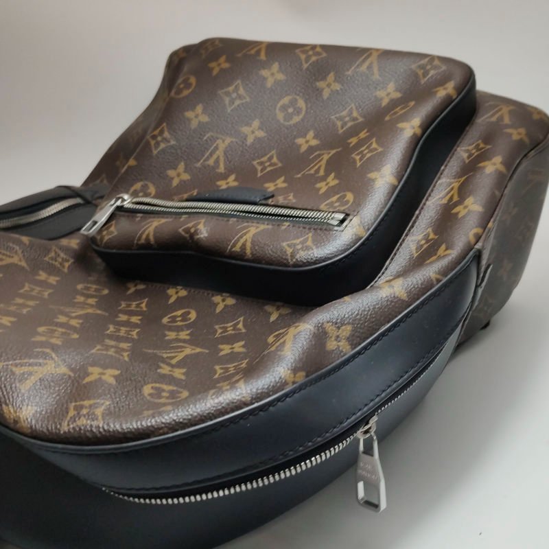 Louis Vuitton (LV) Josh牛皮Monogram印花雙肩包-25