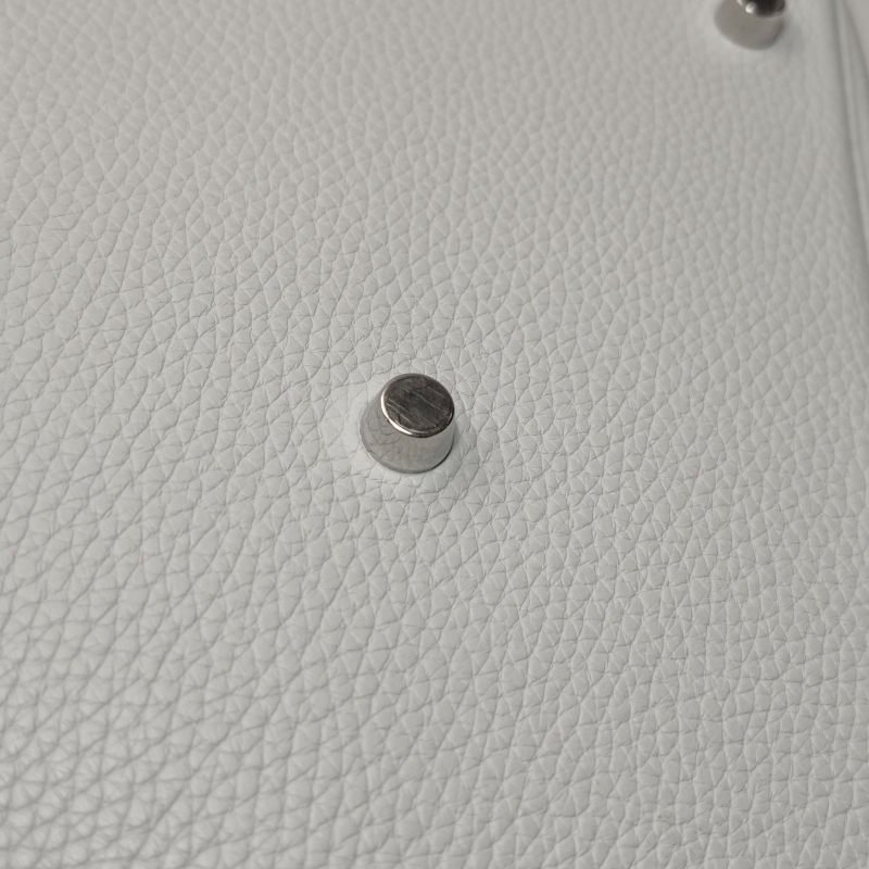 Hermes Lindy30純色旋扣單肩包Clemence（TC）牛皮銀扣08聖杯藍T刻-11